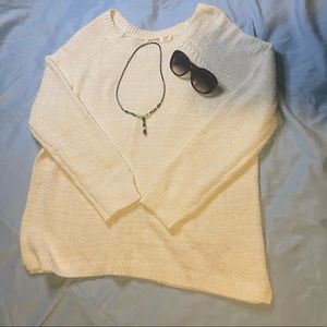 Winter white sweater